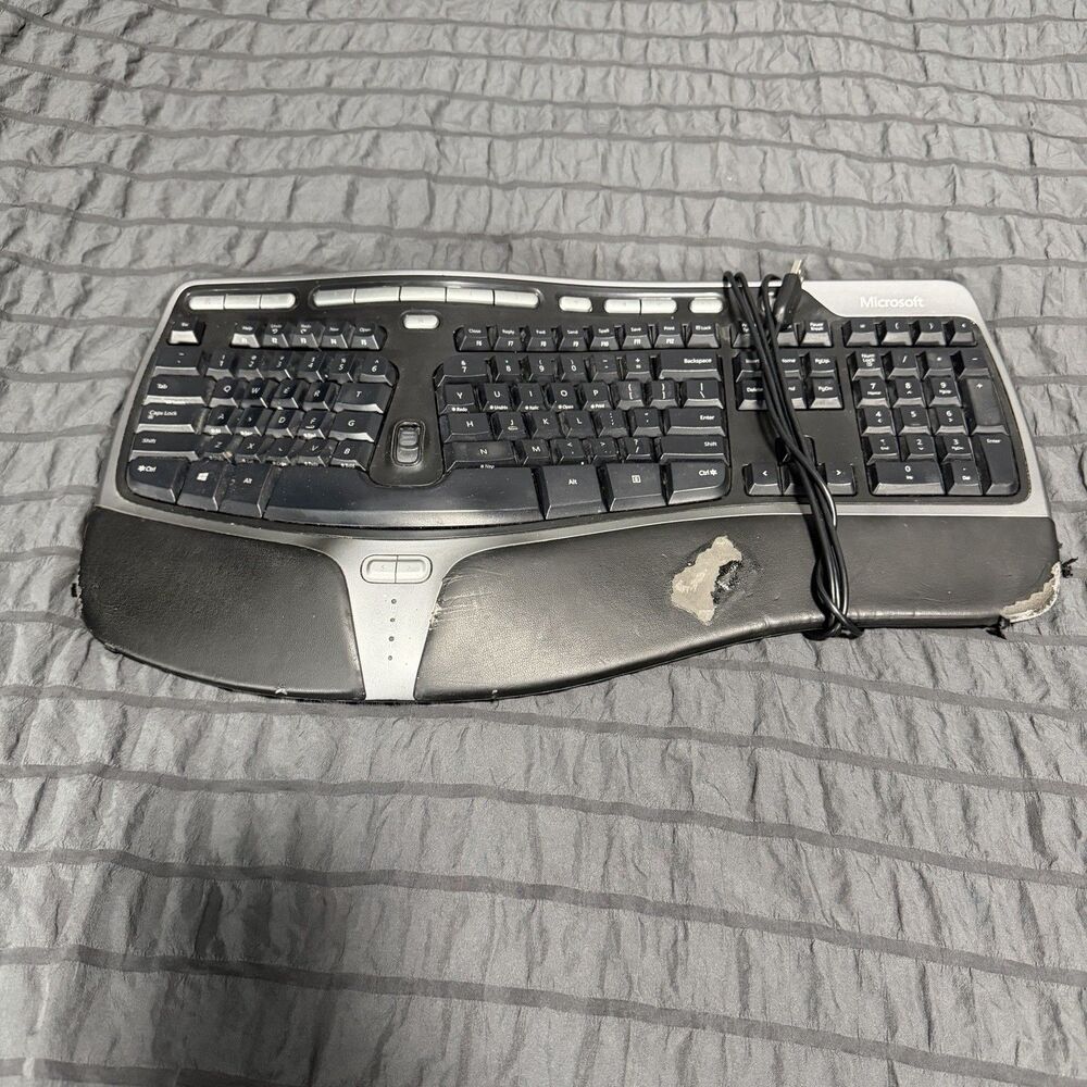 Microsoft Natural Ergonomic Keyboard 4000 USB Wired Tested Works